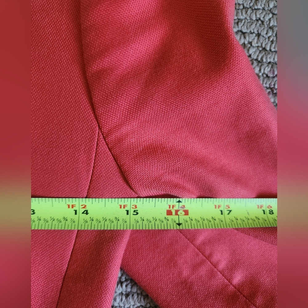 Banana Republic Women’s Linen Blend Coral Blazer Size 00P GREAT Used Condition - Picture 11 of 16